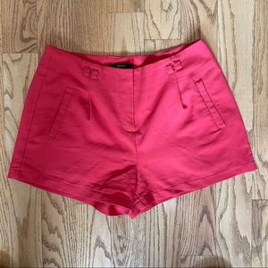 Forever 21 High-Rise Red Shorts